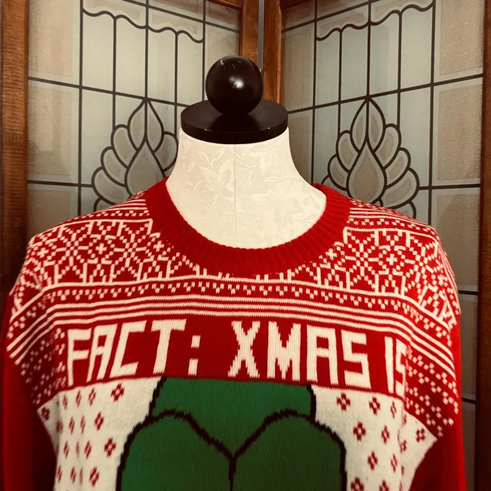 The Office M Dwight Schrute Fact Christmas Is Here Ugly Sweater Holiday Size 2X